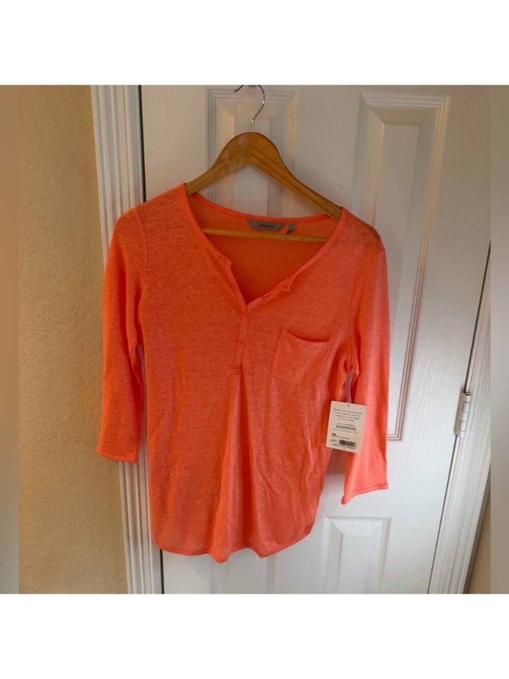 Athleta Coral Long Sleeve Tee